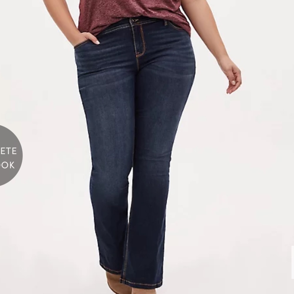 NWT Torrid Slim Bootcut Mid Rise Stretch Jean, size 10 S - Picture 12 of 13